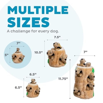 Interactive Hide A Squirrel Plush Dog Toy Puzzle