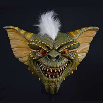 Gremlins Stripe Halloween Mask Green