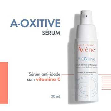 Avene A-Oxitive Antioxidant Defense Serum, Vitamin C & E, Hyaluronic Acid, Free Radical Protection, 1 Oz