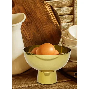 Elegant Gold Pedestal Bowl for Weddings and Home Decor