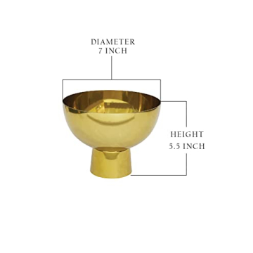 Elegant Gold Pedestal Bowl for Weddings and Home Decor