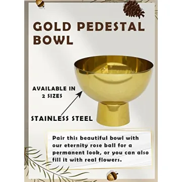 Elegant Gold Pedestal Bowl for Weddings and Home Decor