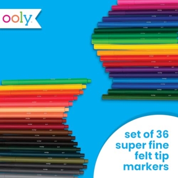 Ooly Seriously Fine Tip Markers Set of 36 for Artists