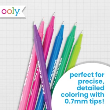 Ooly Seriously Fine Tip Markers Set of 36 for Artists