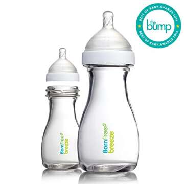 Breeze 9 oz. Glass Bottle, 2-Pack