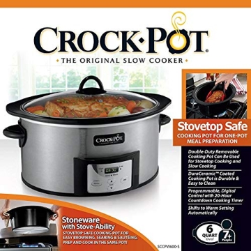 Crock-Pot SCCPVI600-S 6-Quart Programmable Slow Cooker