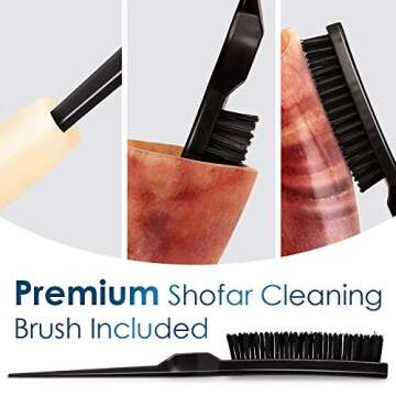 HalleluYAH Shofar Stand - Handmade, Accessory Kit Included