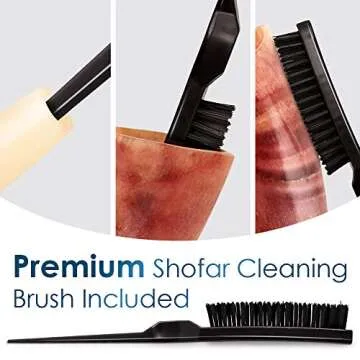 HalleluYAH Shofar Stand - Handmade, Accessory Kit Included