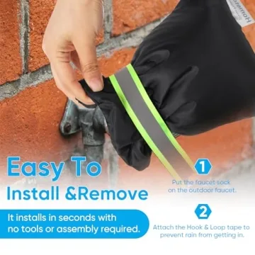 Hometopia Outdoor Faucet Cover for Winter - Insulated Protection