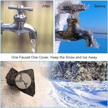 Hometopia Outdoor Faucet Cover for Winter - Insulated Protection