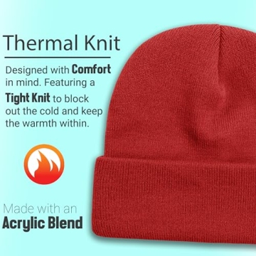 Warm Winter Beanie Hats 12 Pack for All Ages