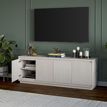 Elegant Henn&Hart Presque TV Stand for Large TVs