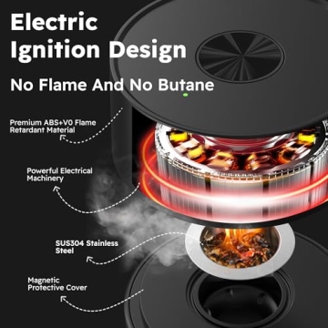 Electric Whiskey Smoker Kit with Wood Chips and Lighter