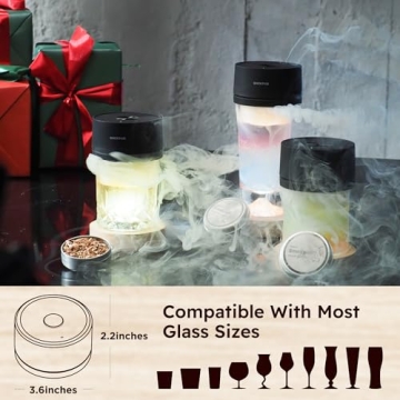 Electric Whiskey Smoker Kit with Wood Chips and Lighter