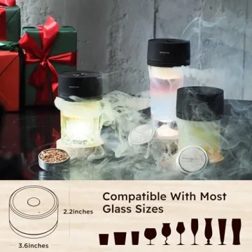 Electric Whiskey Smoker Kit with Wood Chips and Lighter