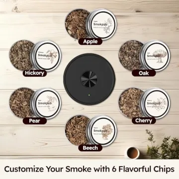 Electric Whiskey Smoker Kit with Wood Chips and Lighter