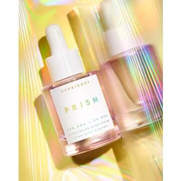 HERBIVORE Prism AHA + BHA Exfoliating Glow Serum – Natural, Effective Resurfacing Serum for Smooth, Glowing Skin, Plant-based, Vegan, Cruelty-free, 30mL / 1 oz