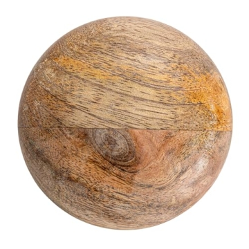 Scandinavian Marble Canister Wood Lid Natural Food Safe