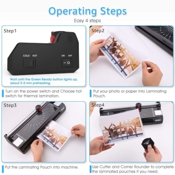 YE381 13inch Laminator Machine for Home Office and School Use