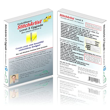 Embrilliance StitchArtist Upgrade Level 1 to Level 3 Digitizing Software for Mac & PC
