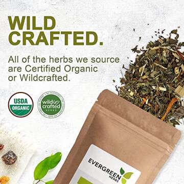 Evergreen Herbs Yellow Dock Root (Cut and sift) - Tamper Proof Seal to Ensure Freshness, 8 oz.