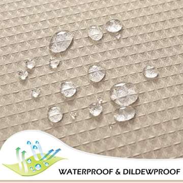 SPXTEX Beige Shower Curtains - Waterproof & Elegant Design