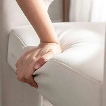 BESTANO Modern Linen Dining Chairs, Fully Assembled