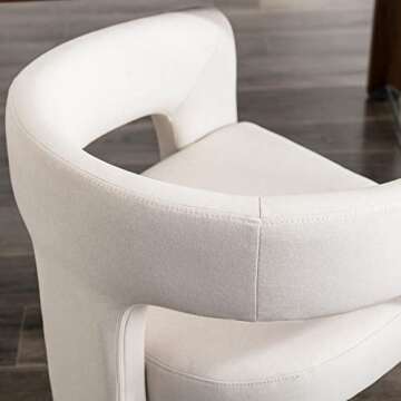 BESTANO Modern Linen Dining Chairs, Fully Assembled