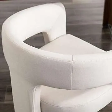BESTANO Modern Linen Dining Chairs, Fully Assembled
