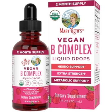 MaryRuth's Organic B Complex Drops - Boost Energy & Metabolism