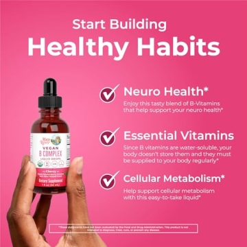Organic B Complex Drops for Energy & Metabolism Support
