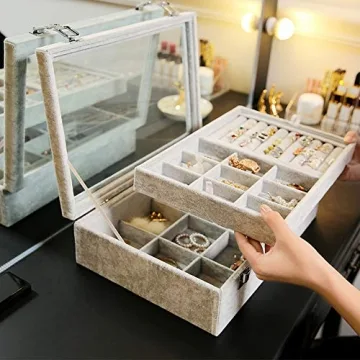 Wudygirl Velvet Jewelry Organizer for Elegant Storage