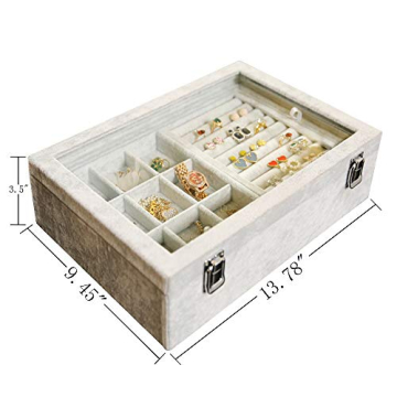 Wudygirl Velvet Jewelry Organizer for Elegant Storage