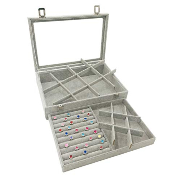 Wudygirl Velvet Jewelry Organizer for Elegant Storage