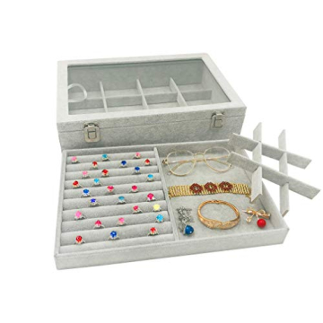 Wudygirl Velvet Jewelry Organizer for Elegant Storage