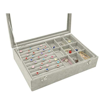 Wudygirl Velvet Jewelry Organizer for Elegant Storage