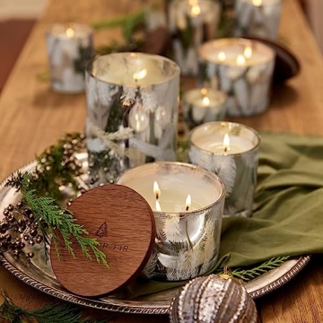 Thymes Frasier Fir 3-Wick Candle - Luxury Scented Fragrance