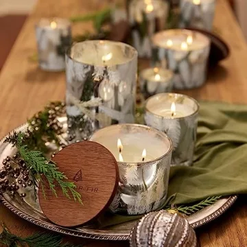 Thymes Frasier Fir 3-Wick Candle - Luxury Scented Fragrance