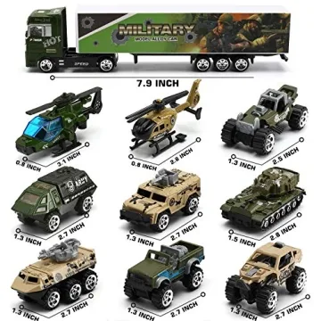 26 Pcs Military Truck and Soldier Set for Kids
