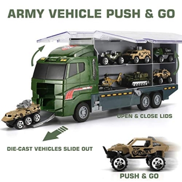 26 Pcs Military Truck and Soldier Set for Kids