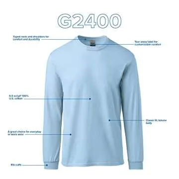 Gildan Ultra Cotton Long Sleeve T-Shirt for All Ages