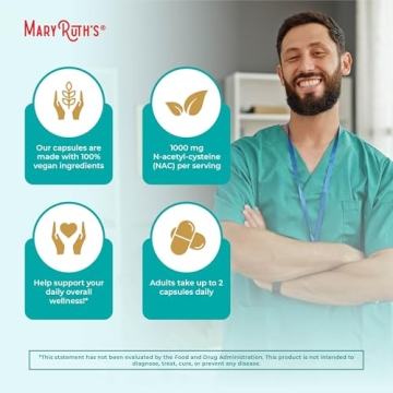 MaryRuth Organics NAC 1000mg Vegan Supplement - 2 Month Supply