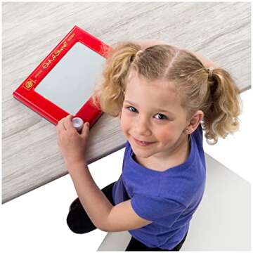 Etch A Sketch Classic, Drawing Toy with Magic Screen, for Ages 3 and up (Style May Vary)