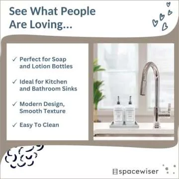 Spacewiser Silicone Tray - Versatile Bathroom & Kitchen Organizer