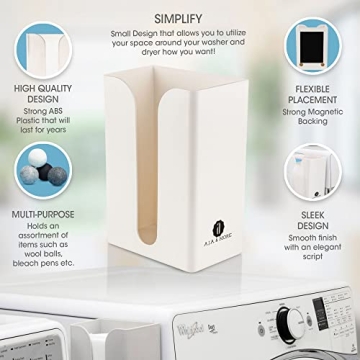 Stylish Magnetic Dryer Sheet Organizer for Laundry Room