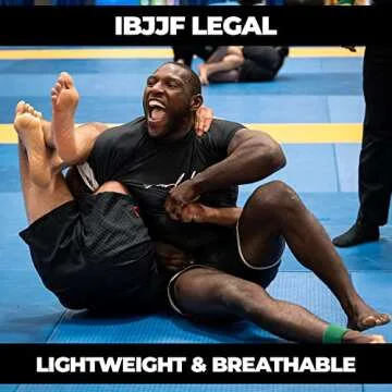 Gold BJJ Foundation Rash Guard - Ranked No-Gi and Gi Jiu Jitsu Rashguard (Short Sleeve, Black, M)