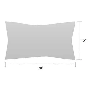 RSH DECOR: Lumbar Throw Pillows Set of 2 | 20” x 12" | All-Weather Spun Fabric | Water and Fade-Resistant | Outdoor Support Pillows for Patio Furniture | Black & White Stripe