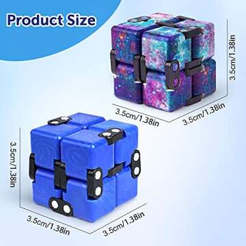 VATOS Infinite Cube Fidget Toy - Stress Relief & Calm Focus