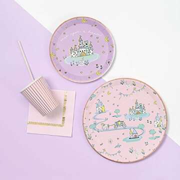 Coterie Princess Paper Plates Set - Perfect for Every Party