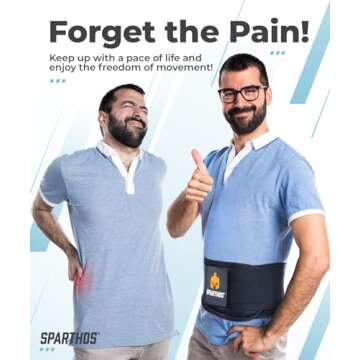 Sparthos Back Brace for Lower Back Pain - Immediate Relief from Sciatica, Herniated Disc, Scoliosis ...